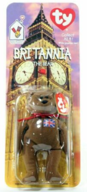 Britannia The Bear 1997 McDonald's Ty Beanie Baby new 1999 OakBrook