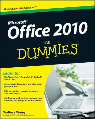Office 2010 for dummies paperback by wang, wallace