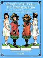Antique Paper Dolls : The Edwardian Era by Epinal (1975, Paperback) in full colo