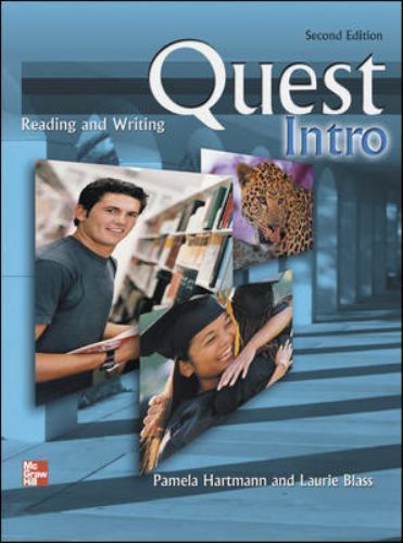 Quest Intro Reading and Writing by Laurie Blass Pamela Hartmann paperback