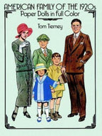American Family of the 1920s Paper Dolls in Full Color by Tom Tierney (1989, Pap